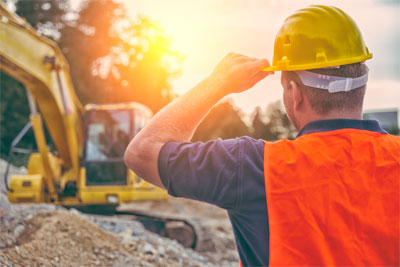 image of man on work site