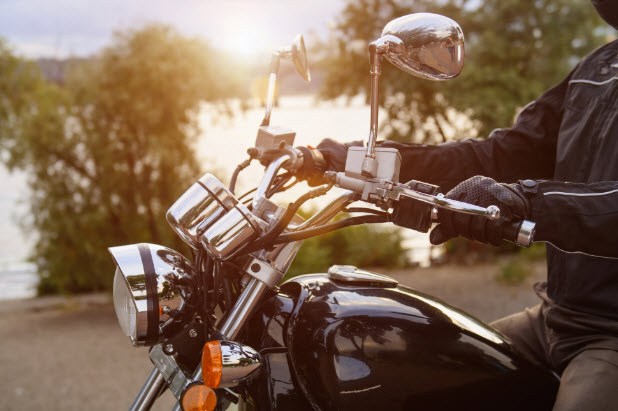 image of man on motorcycle